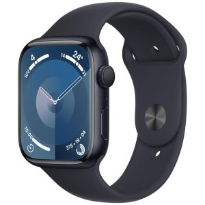 smartwatch apple watch serie 9 45mm aluminium midnight sport band midnight ml mr9a3qla