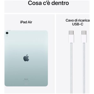 apple ipad air 2024 6gen 13 128gb m2 blue ita mv283tya