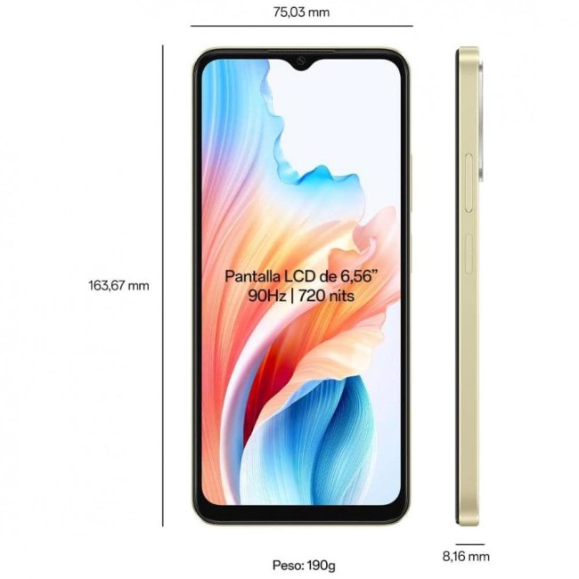 oppo a38 128gb 4gb ram glowing gold