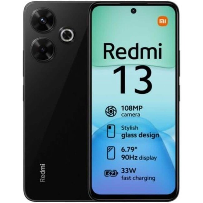 xiaomi redmi 13 128gb 6gb ram 679 nfc midnight black