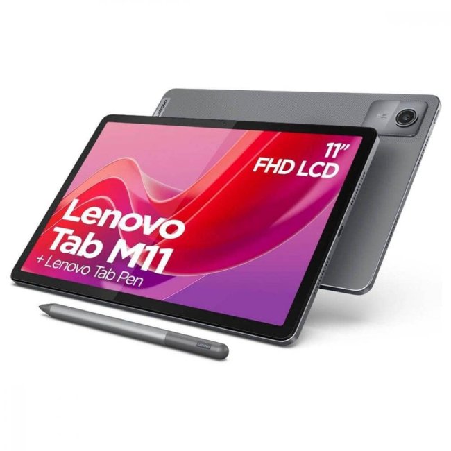 lenovo tab m11 128gb 8gb ram 4g lte 1095 luna grey   pen ita