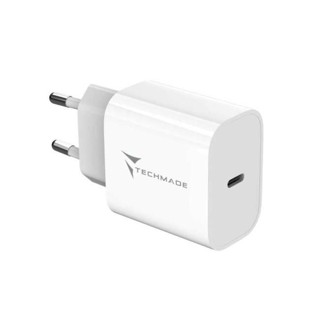 techmade caricabatteria 20wcon porta usb-c