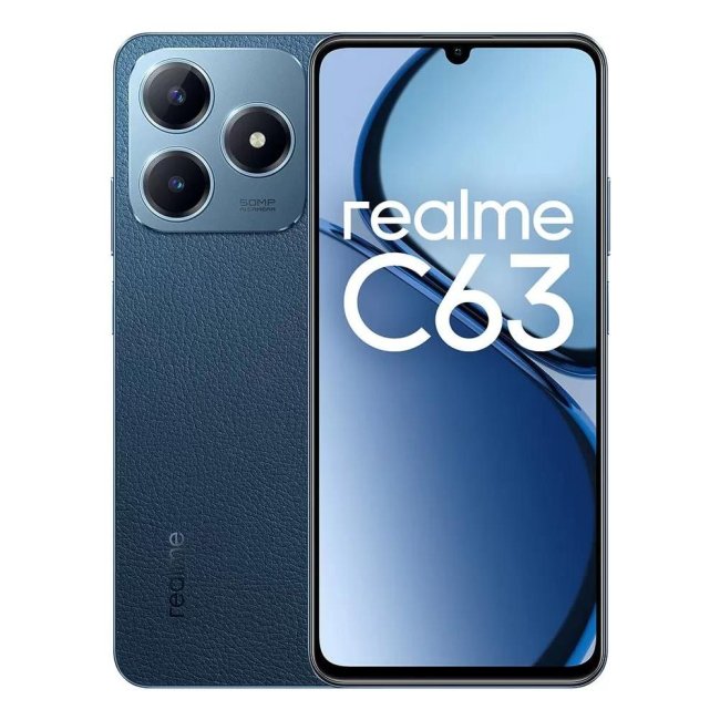 realme c63 256gb 8gb ram 67 dual sim leather blue ita