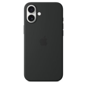 custodia silicone case apple iphone 16 plus magsafe black myy93zma