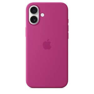 custodia silicone case apple iphone 16 plus magsafe fucsia myye3zma