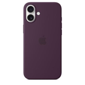 custodia silicone case apple iphone 16 plus magsafe plum myyd3zma