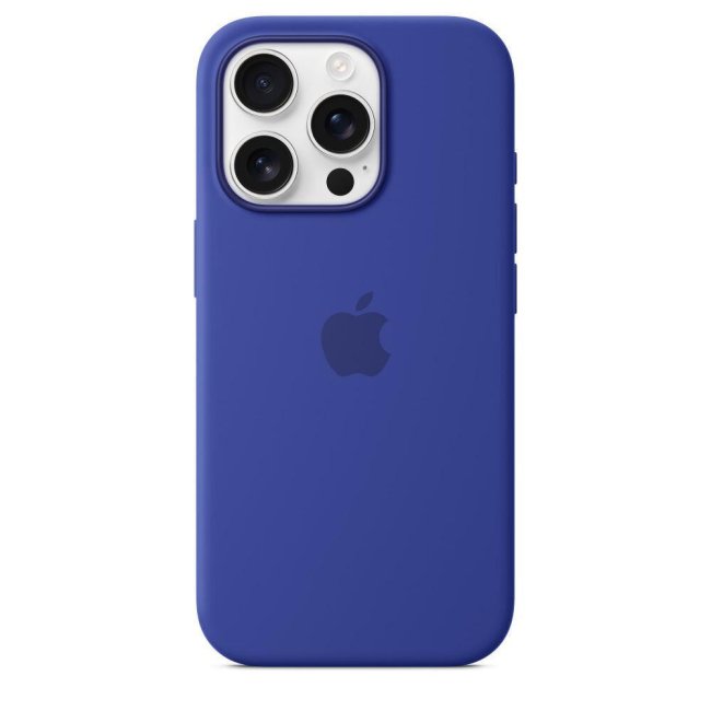 custodia silicone case apple iphone 16 pro magsafe ultramarine myyp3zma